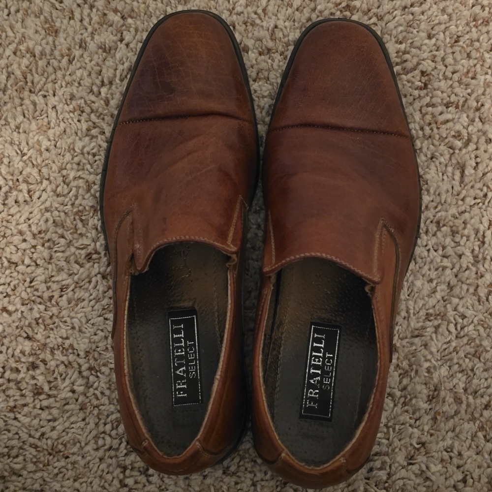 Fratelli Men's Leather Slip On Dress Shoes Size 10 - Picture 6 of 11